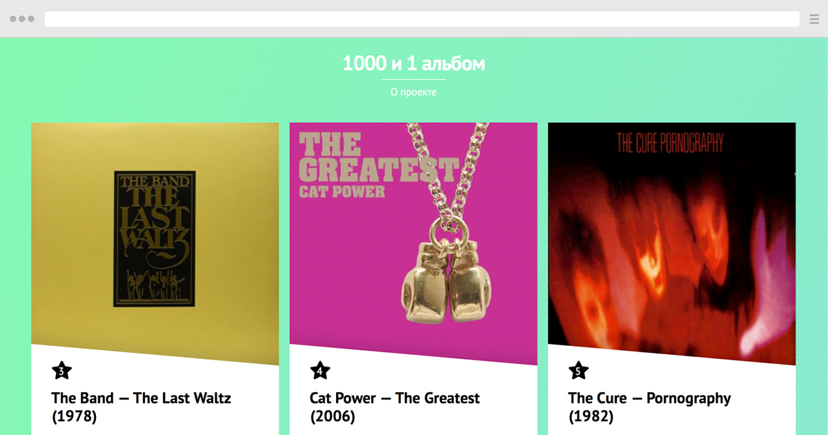 1000 и 1 альбом
