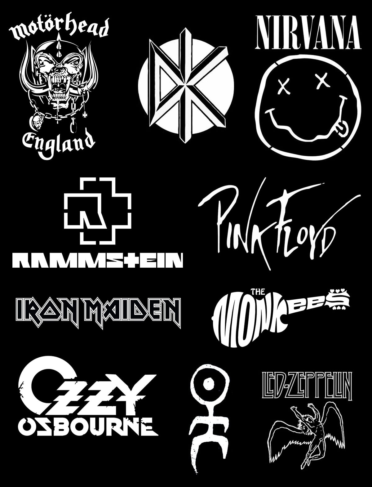 Логотипы рок-групп