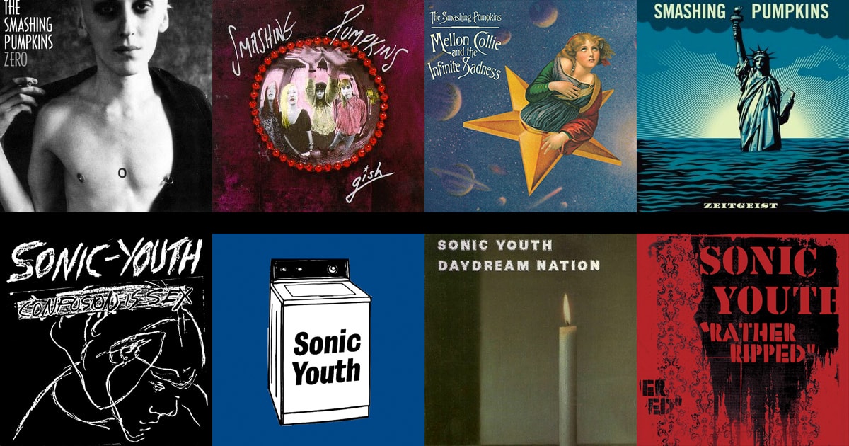 Изменения логотипов The Smashing Pumpkins и Sonic Youth